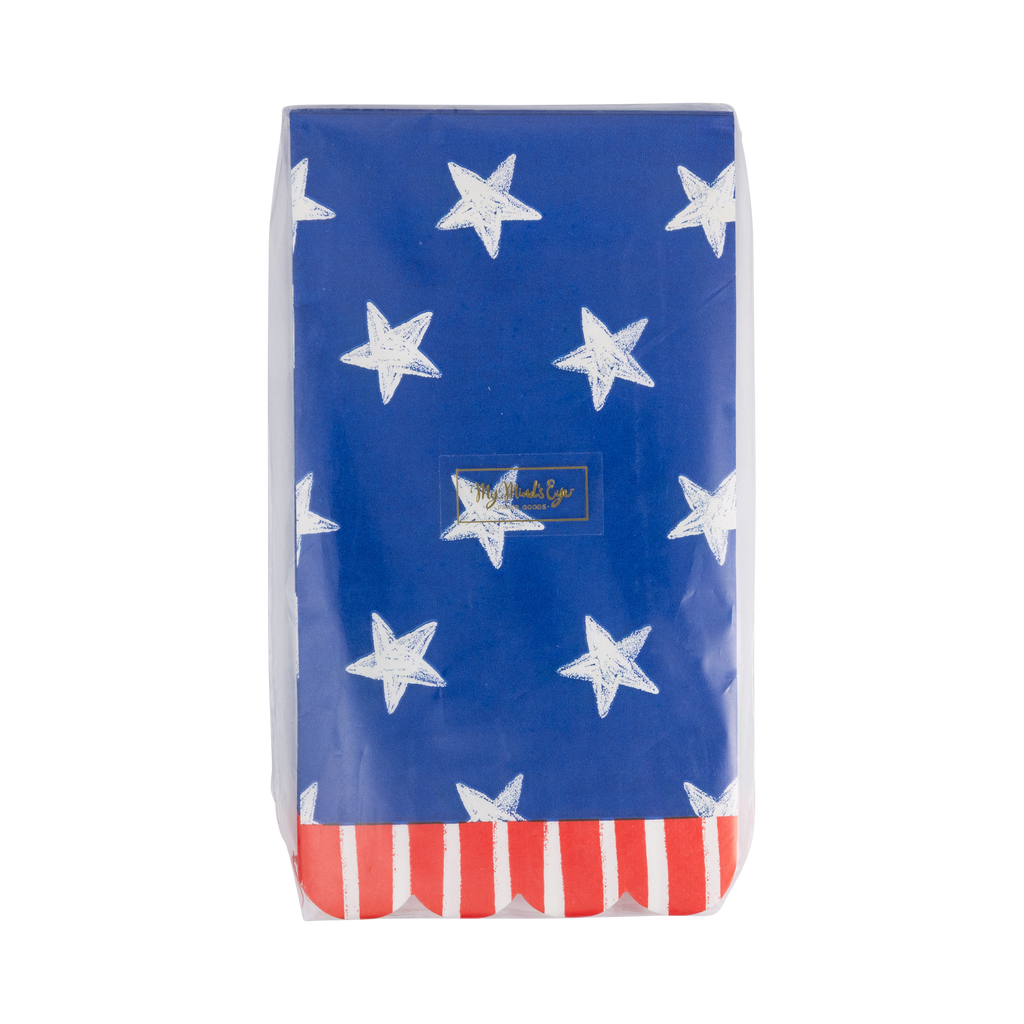 SSP1239 - Blue Stars Paper Dinner Napkin