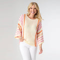 Gretchen Relaxed 3/4 Sleeve Striped Sweater
