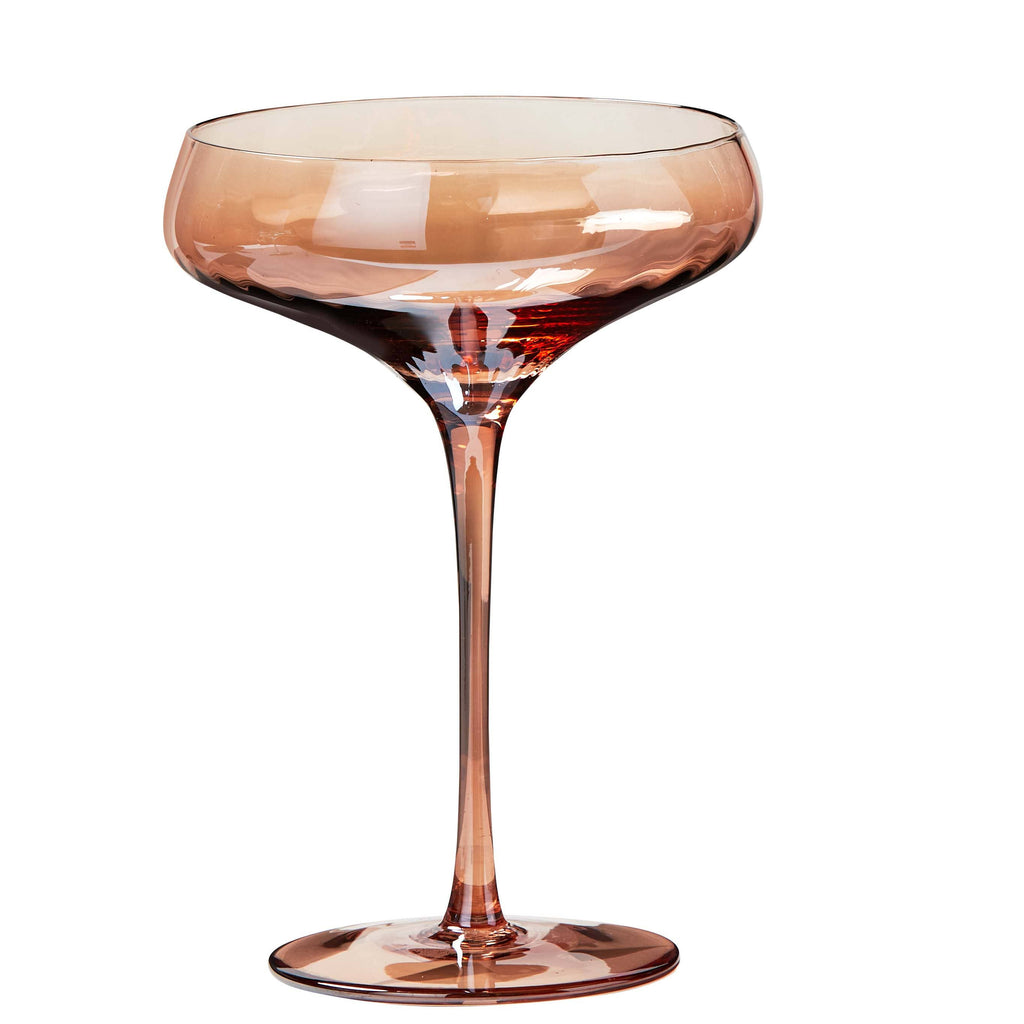 Chelsea Iridescent Optic Coupe Glass Blush Everyday