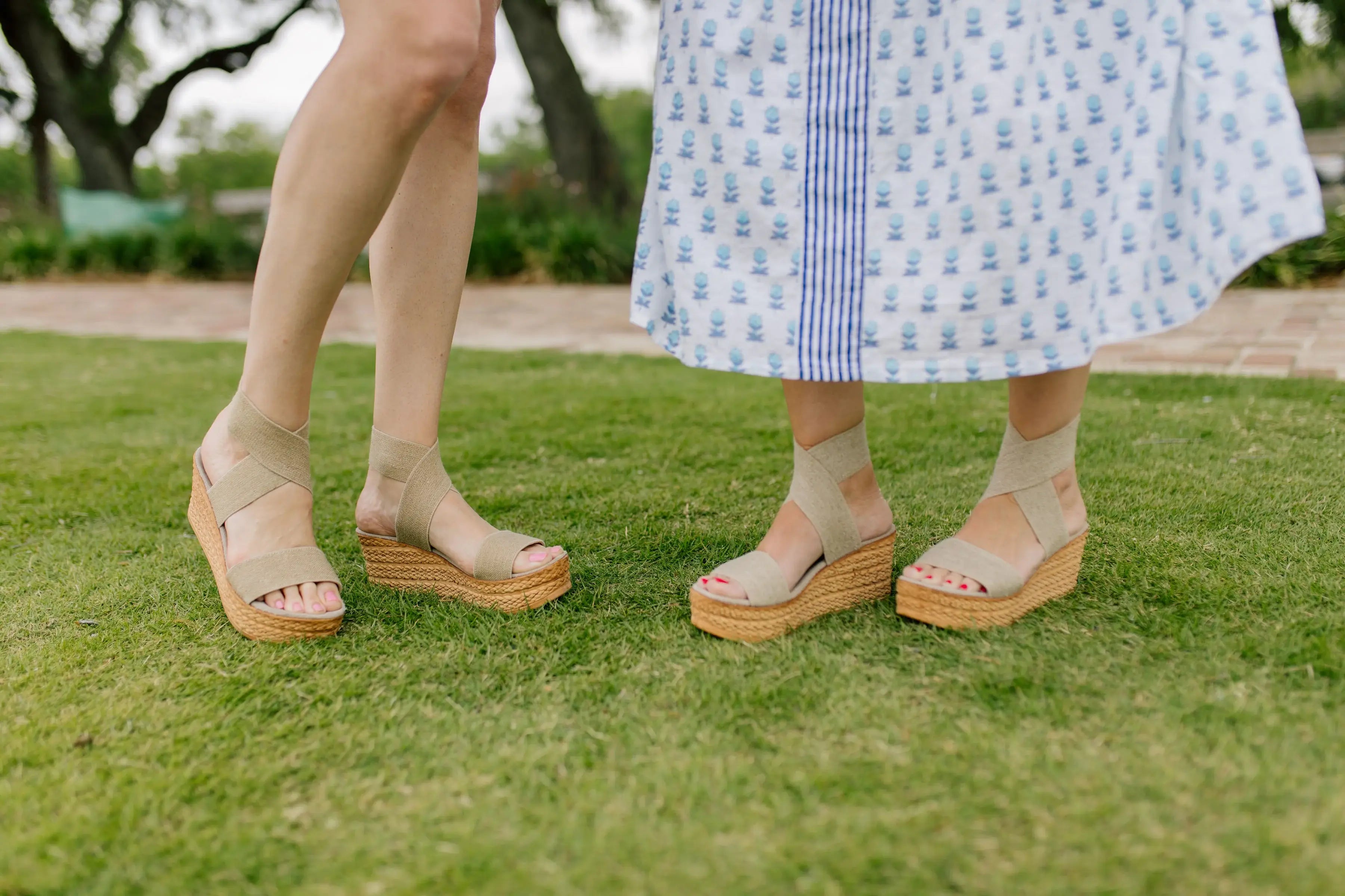 Bermuda Core - Wrap-Up Espadrille Platform Wedge - Spring