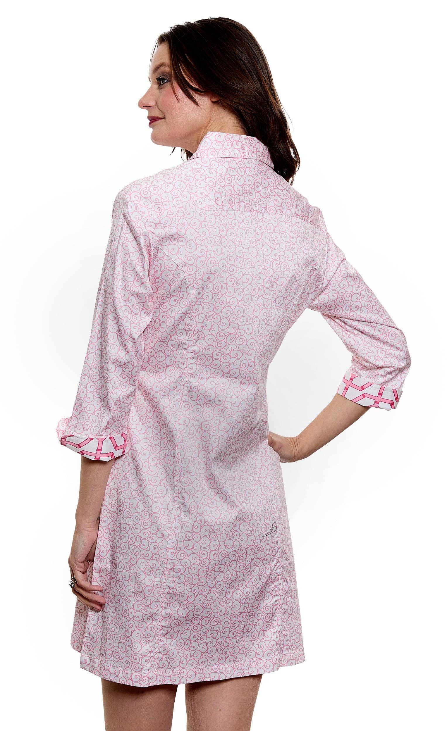 Sag Harbor Pink White Geo