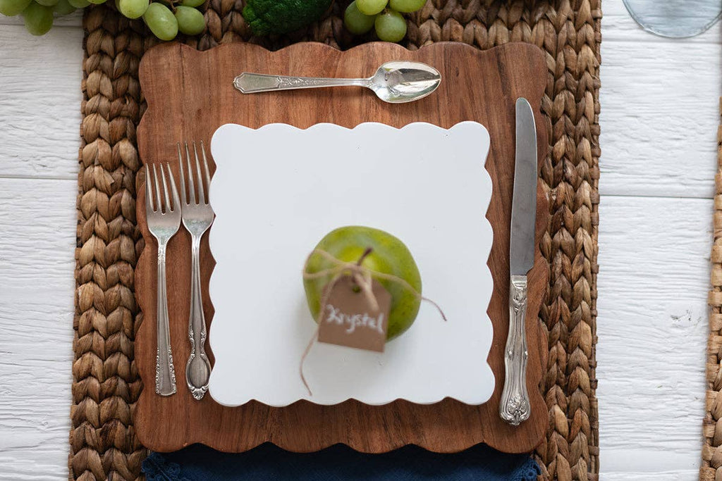Scalloped Appetizer Cheese Board, Set of 2