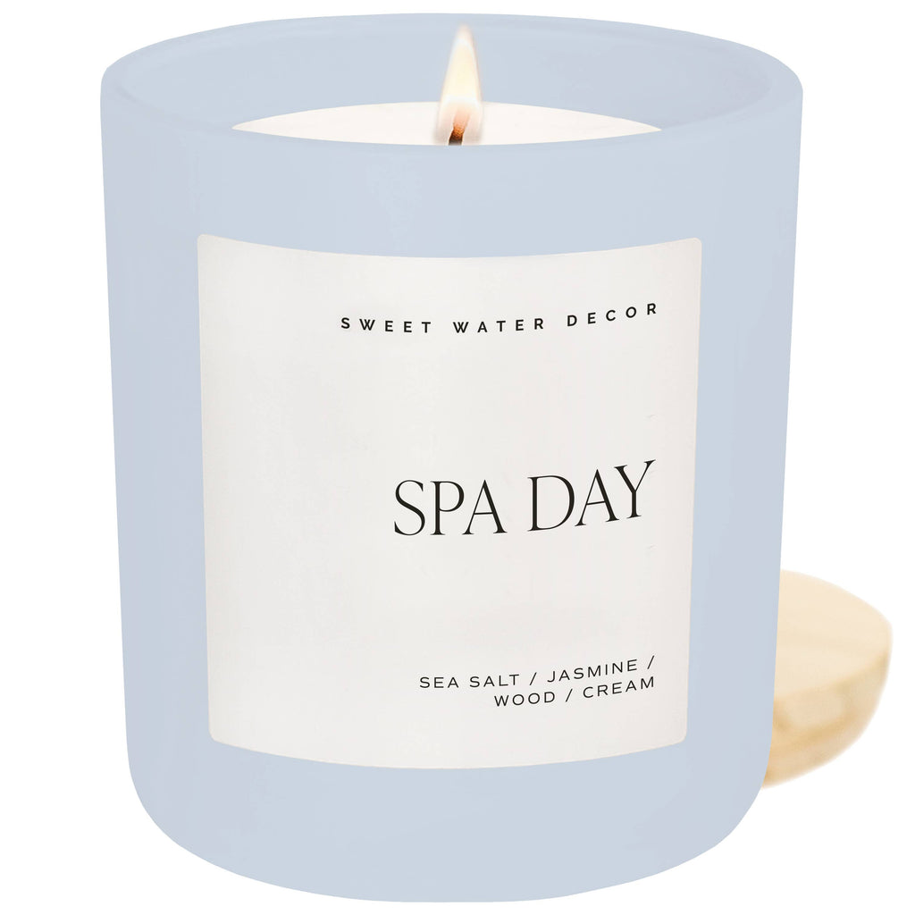 *NEW* Spa Day 15 oz Soy Candle, Matte Jar - Spring Decor