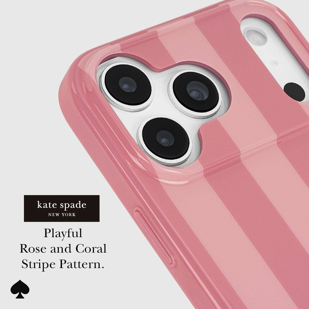 Kate spade new york Stripe Rose Coral MagSafe - iPhone 17 Pro Max