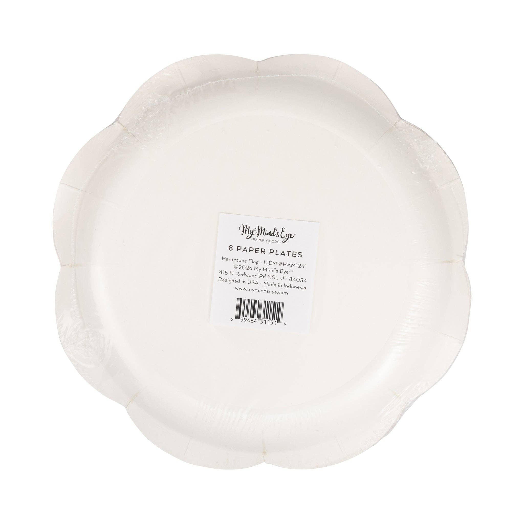 HAM1241 - Flag Paper Plate - 8"