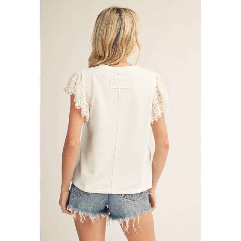 NEW American Flag Patched Top