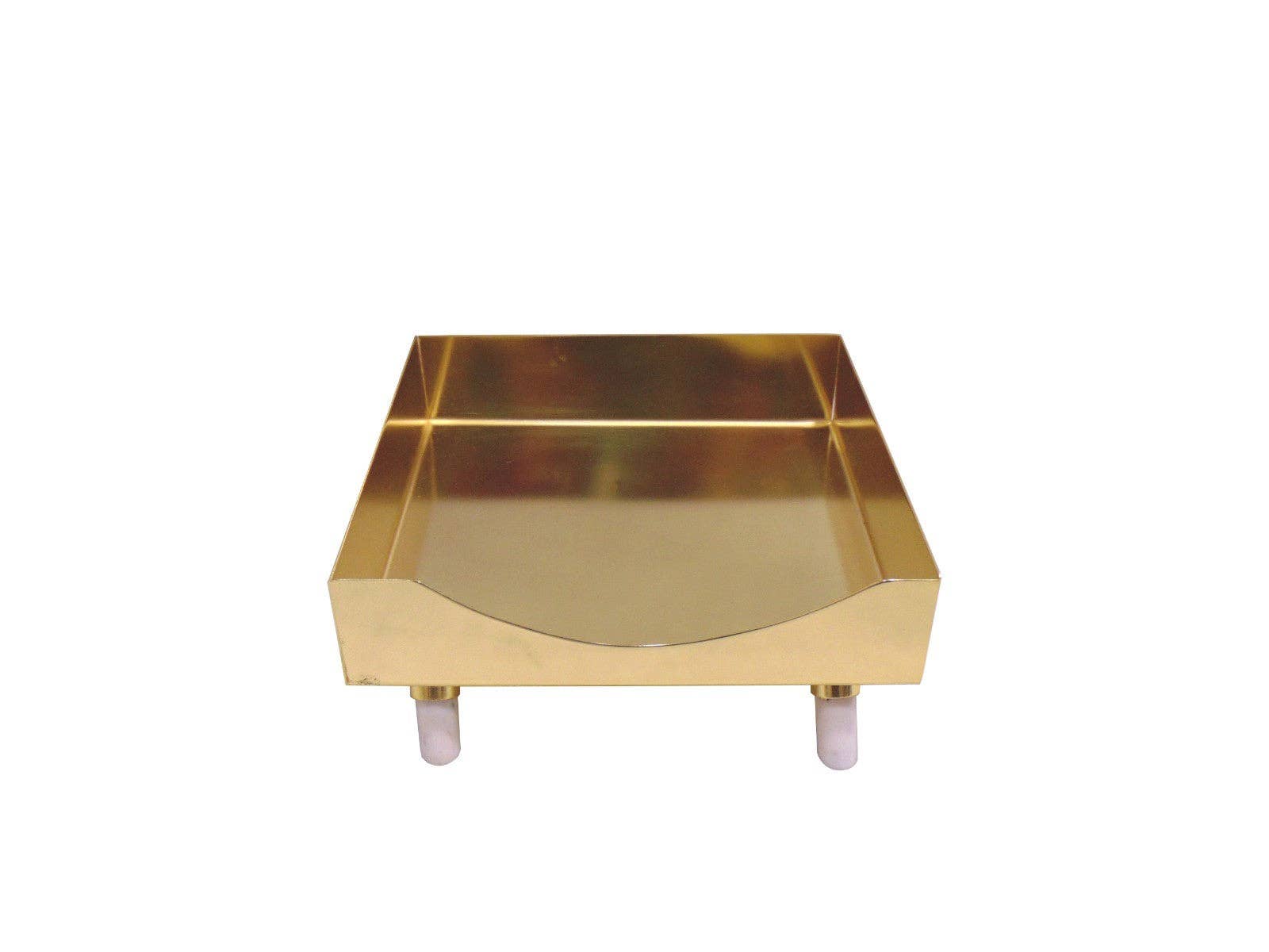 Napkin Holder on Marble Legs, 7"L x 7"W