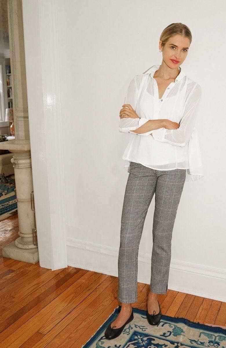 Chiffon Seamed Top