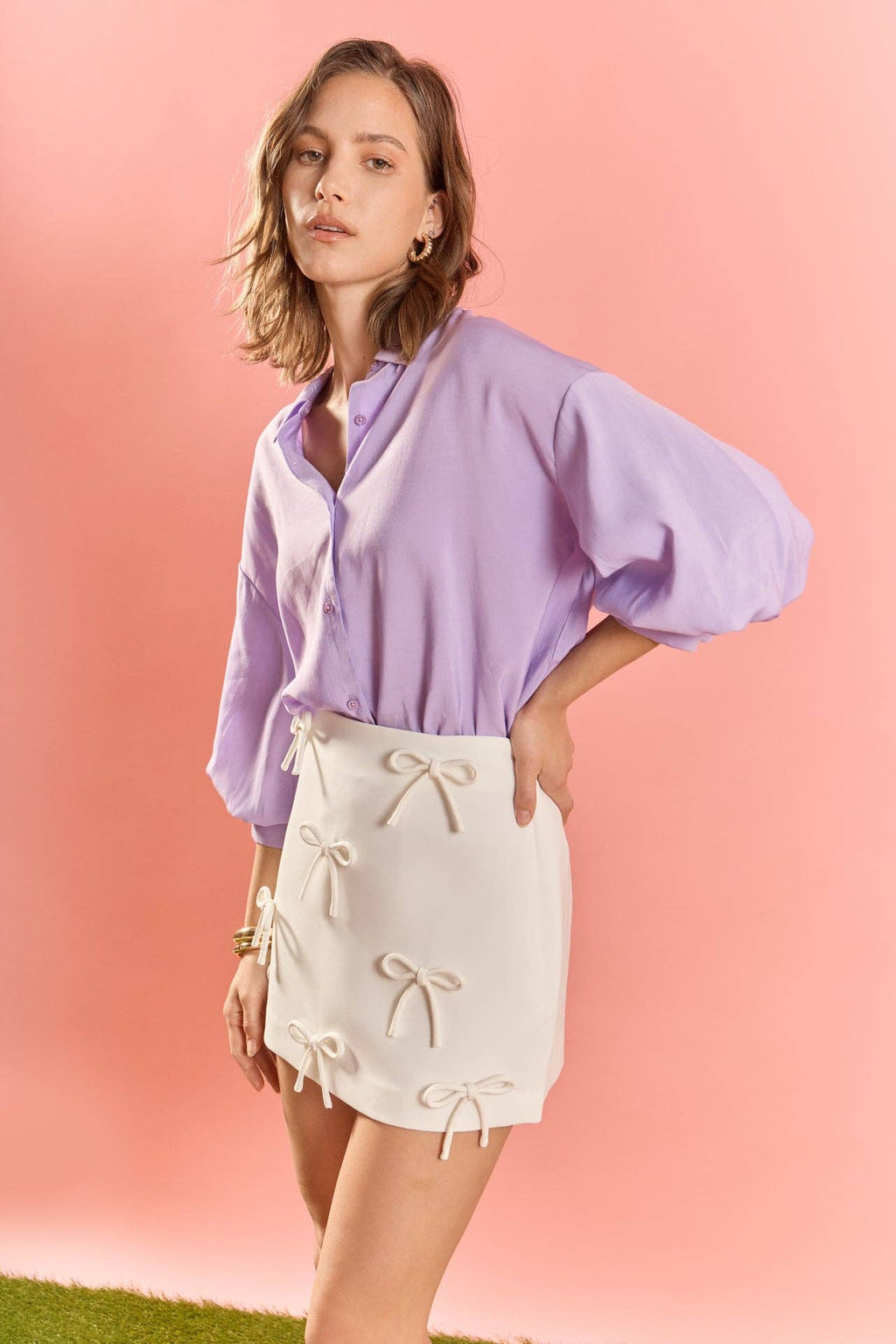Balloon Sleeve Blouse