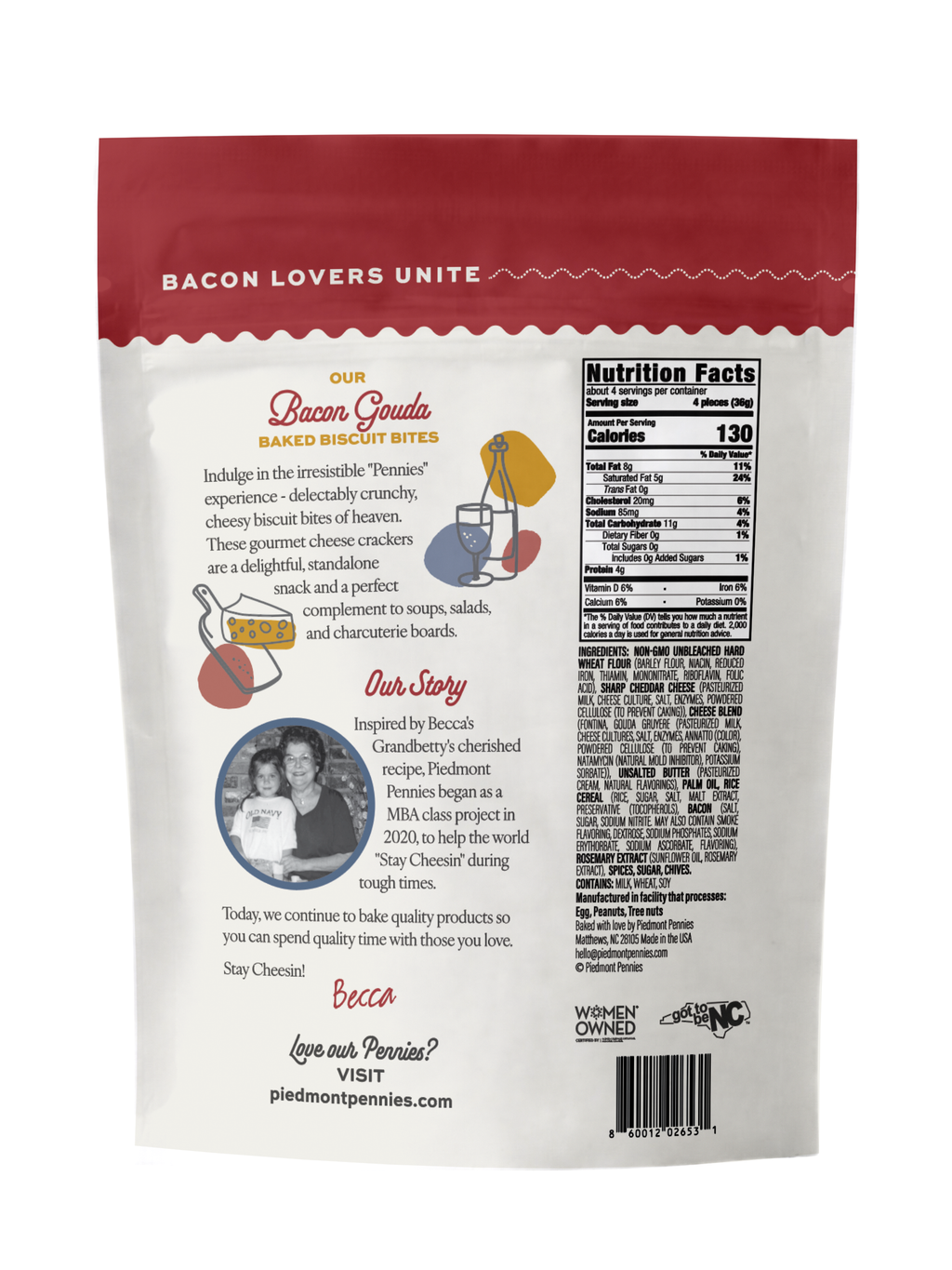 Bacon Gouda Cheese Crackers Gourmet (20) Limited Release