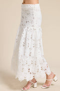 Blossom Lace Midi Skirt