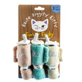 Snuggly Cup 3-Pack Organic Catnip Toys (Teal, Ivory, Blush)