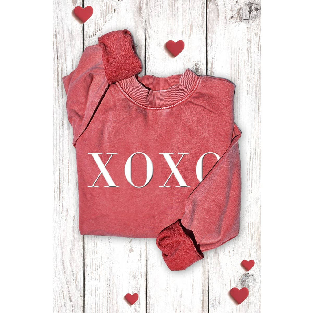 XOXO MINERAL GRAPHIC SWEATSHIRTS
