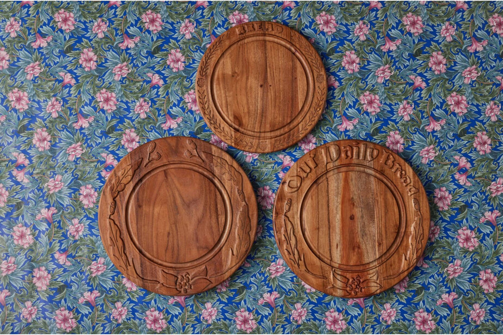 Vintage English Bread Board: Our Daily Bread, Medium, Natural