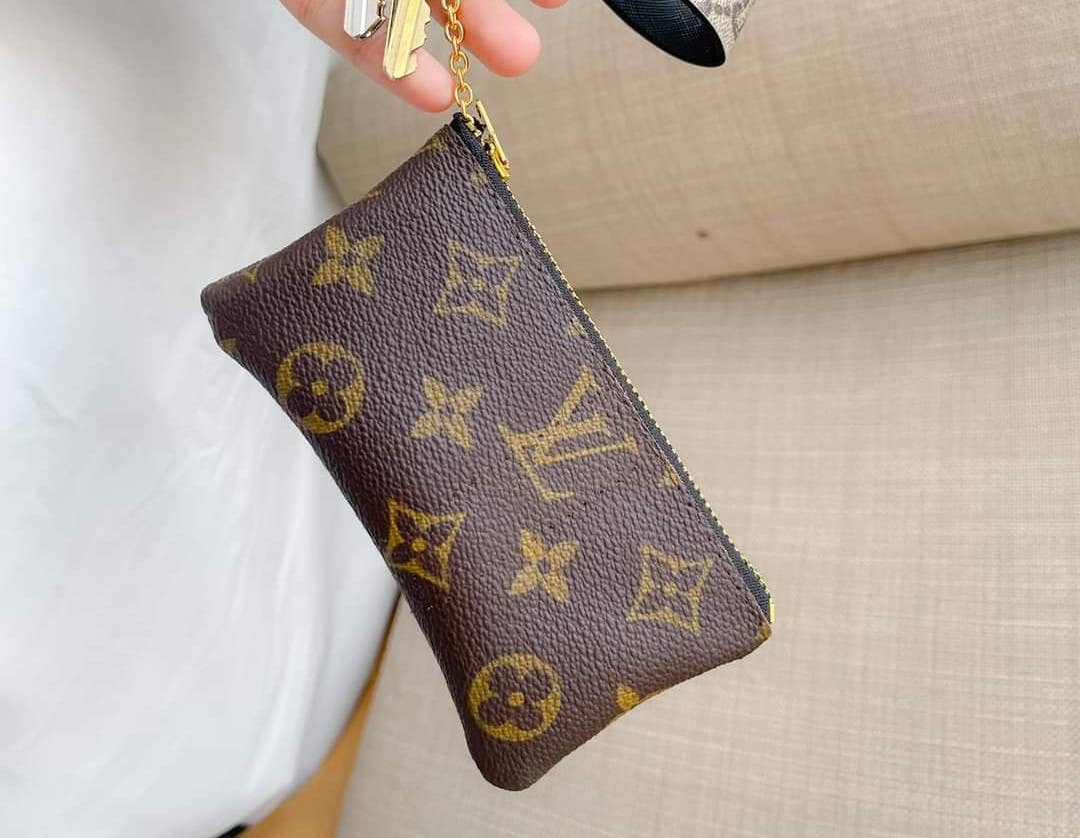 Upcycled Louis coin purse