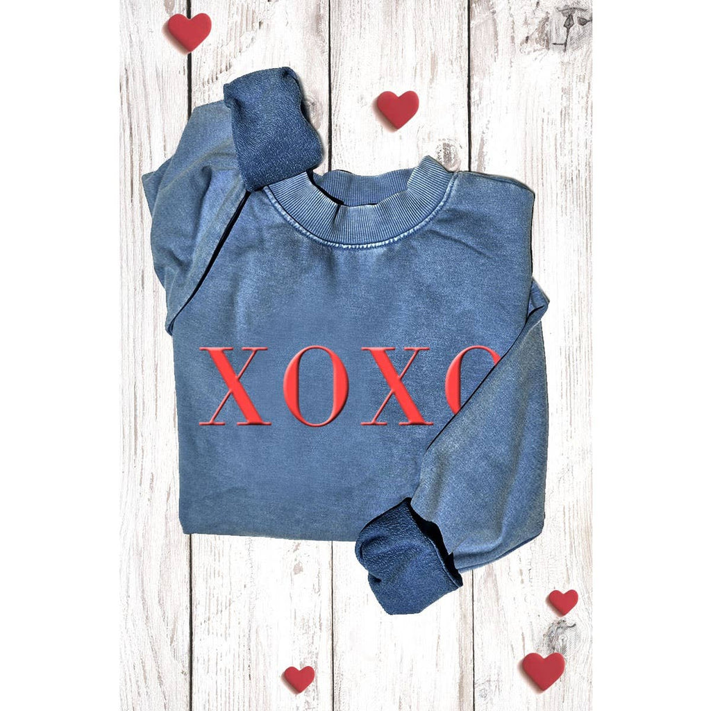 XOXO MINERAL GRAPHIC SWEATSHIRTS