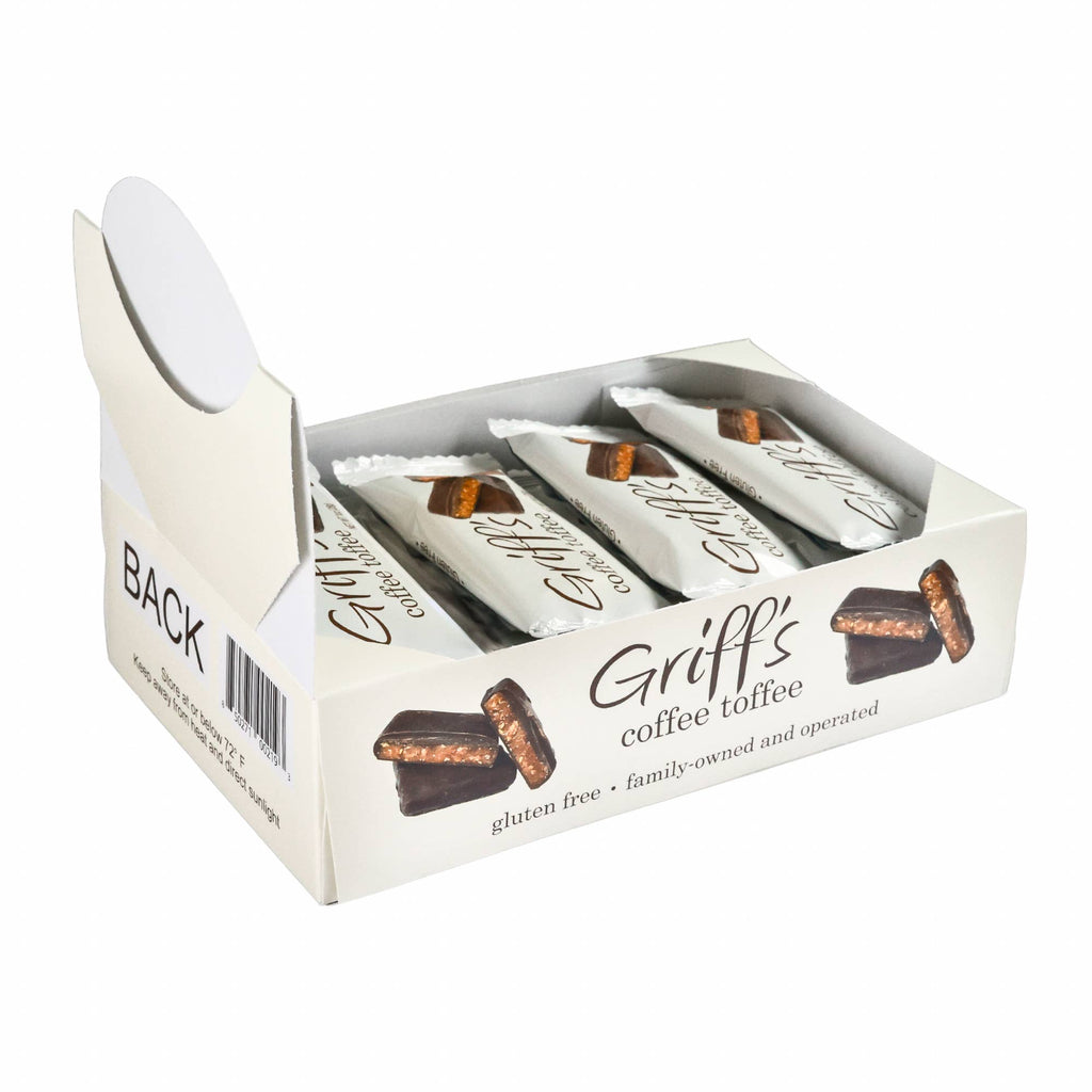 Griff's Coffee Toffee - 1oz Dark Chocolate Toffee
