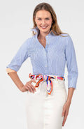 Boyfriend Cotton Shirt - Stripe