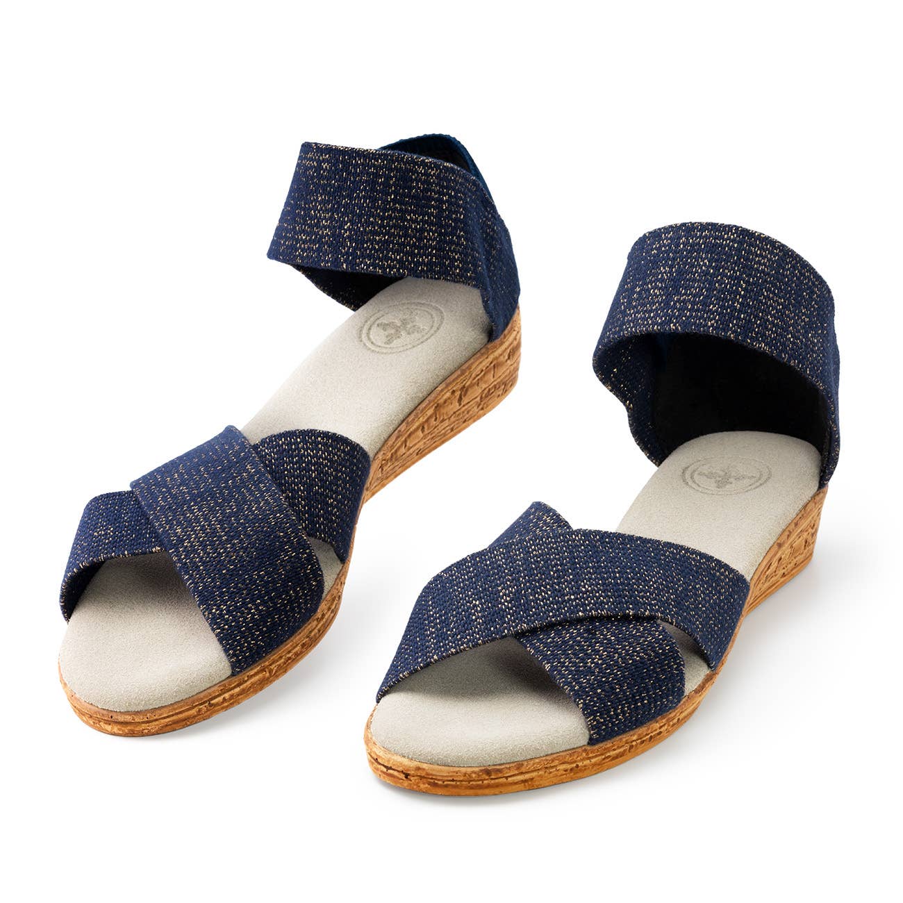 Spring26 Peachtree- Ankle Strap Cork Wedge Sandal