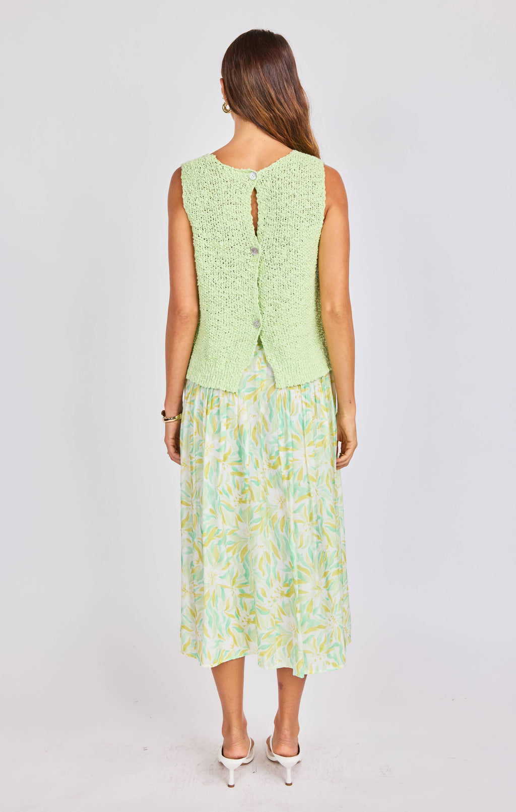 Seaglass Skirt:MATCHA MULTI