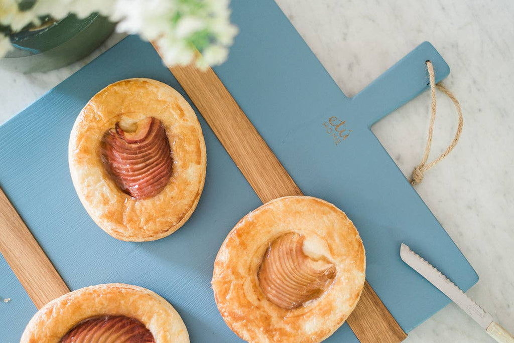 Mod Charcuterie Cheese Board, Medium Rectangle, Denim Blue