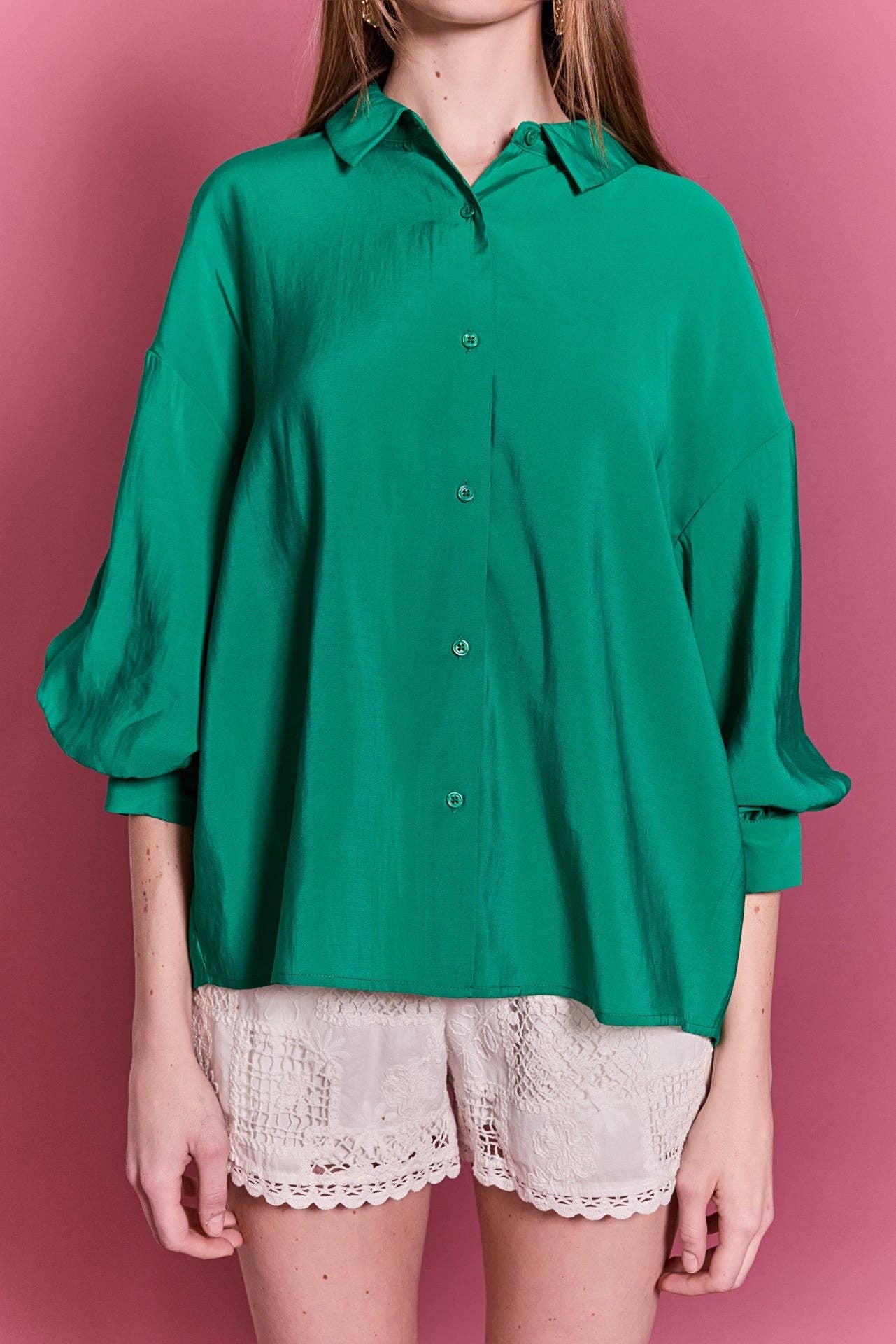 Balloon Sleeve Blouse