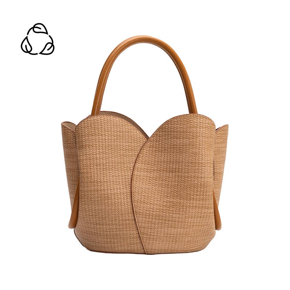 Tulip Raffia Embossed Recycled Top Handle Pre-Order 4/30