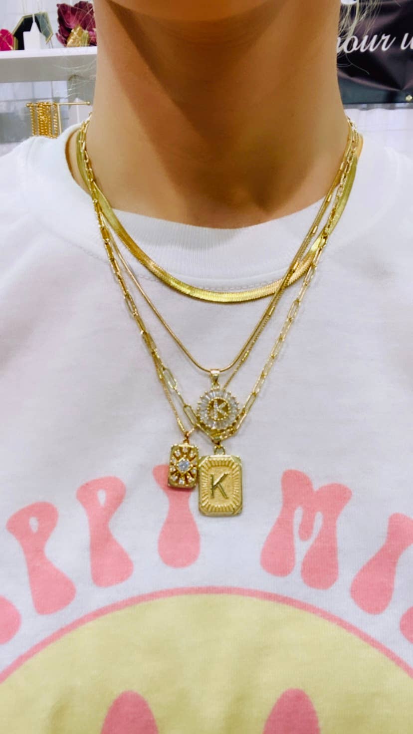 TOP SELLER PACK - Lucy Letter Plate Necklace